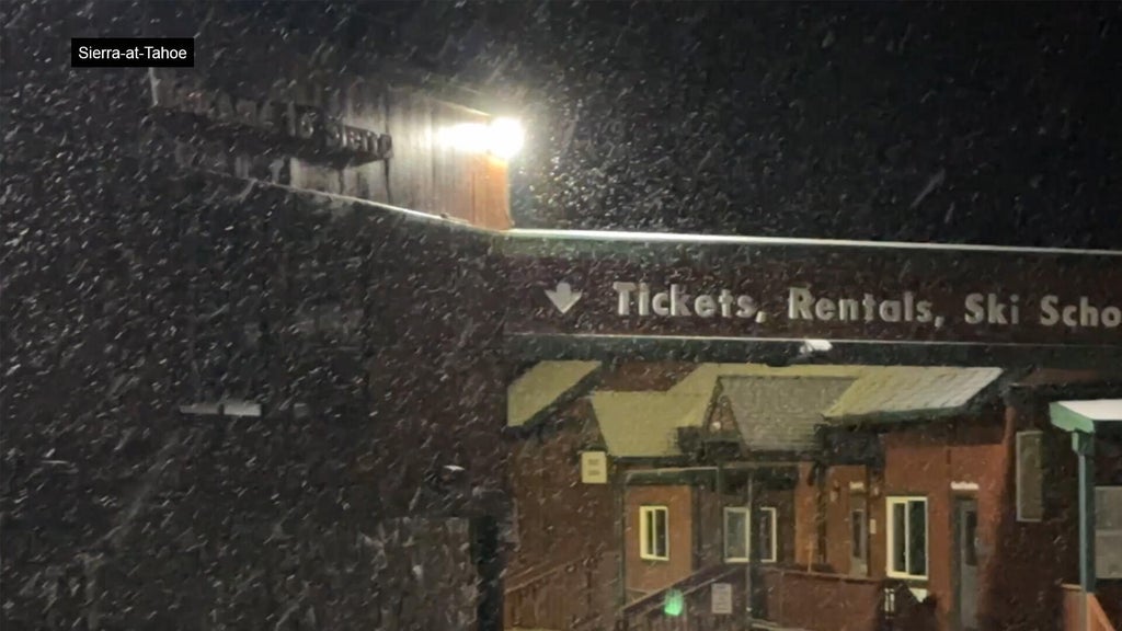 Northern California Sierra sees some early-season snow — CBS Bay Area (KPIX), Burlingame Sports news