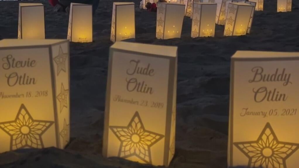 At San Francisco's Baker Beach, a wave of light honors babies lost too soon — CBS Bay Area (KPIX), Burlingame Community news