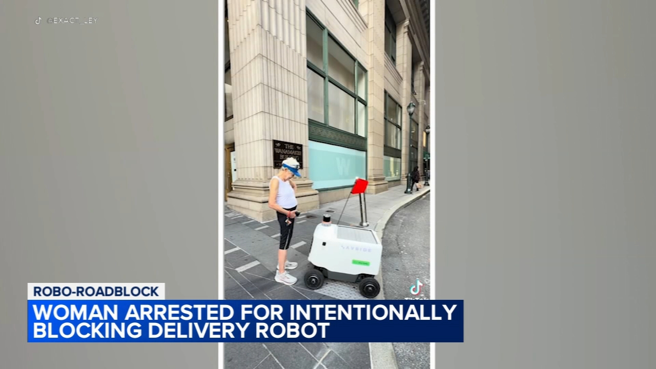 Woman arrested after blocking delivery robot in Philadelphia confrontation

       — ABC 7 Bay Area