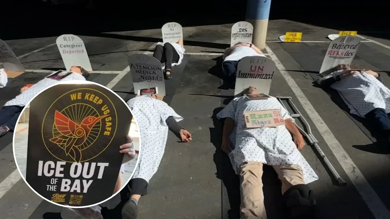 Activists demand end to ICE activity at Oakland's Eastmont Mall, stage 'die-in' demonstration
       — ABC 7 Bay Area, Burlingame Real Estate news