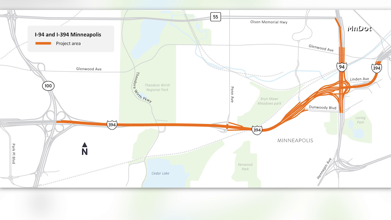 Eastbound I-394 in Minneapolis closing all weekend for highway repairs — KSTP 5
