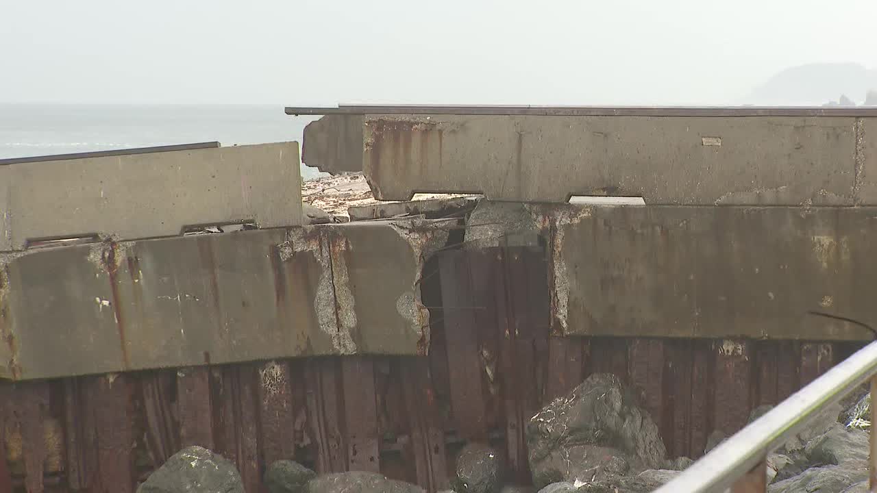 Crews begin to repair crumbling Pacifica Pier — KTVU FOX 2 Bay Area, Burlingame Community news